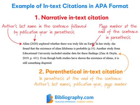 an example of text citations in apa format