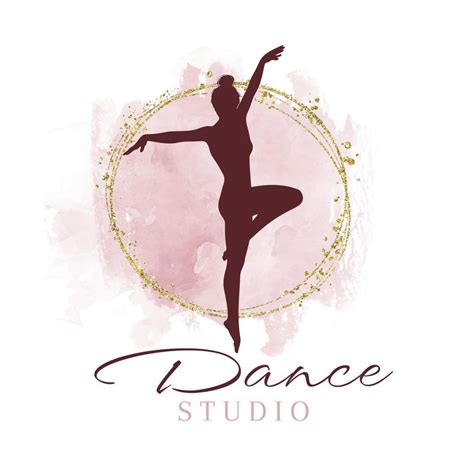 Elegant dance studio logo design 7853142 Vector Art at Vecteezy