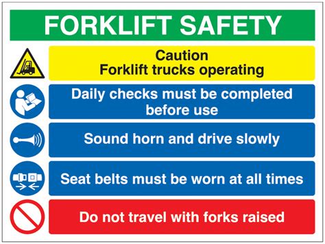 Forklift Safety - Warehouse Safety Signs. Quick Delivery | Seton