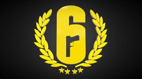 Rainbow Six Siege 3D Logo - Buy Royalty Free 3D model by AnshiNoWara ...