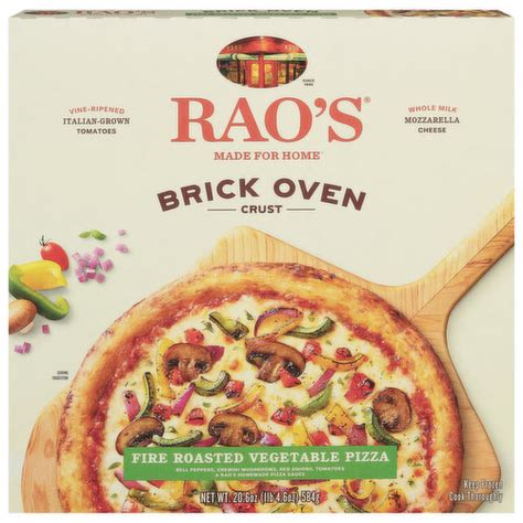 Rao's Pizza, Brick Oven Crust, Fire Roasted, Vegetable