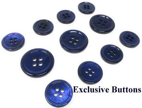 Navy Blue Mother of Pearl Buttons Set for suit jacket blazer - Etsy 日本