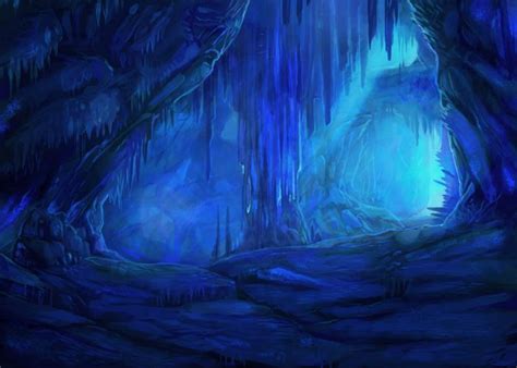 Ice Cave by Tatchit.deviantart.com | Fantasy art landscapes, Fantasy ...