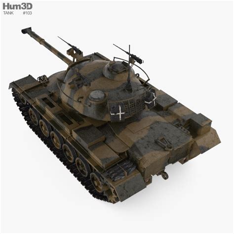 M48 Patton 3D model - Military on Hum3D