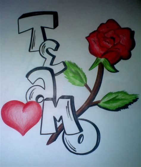 Te amo graffiti letras - Imagui