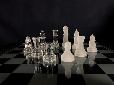 Glass Chess Set, Glass Chess, Chess Board, Glass Chess Board, Chess Set ...