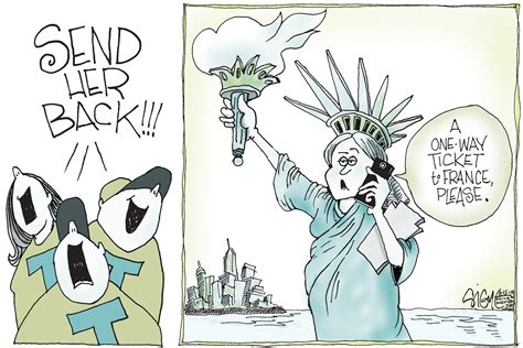 Statue Of Liberty Political Cartoon Immigration