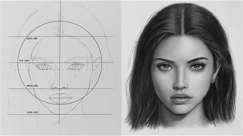 Portrait Drawing Technique - Loomis Method - YouTube