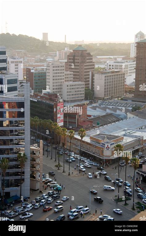 Harare City CDB and skyline Stock Photo - Alamy