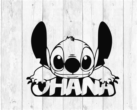 Ohana SVG, Lilo and Stitch Svg, Lilo and Stitch Clipart, Stitch SVG ...