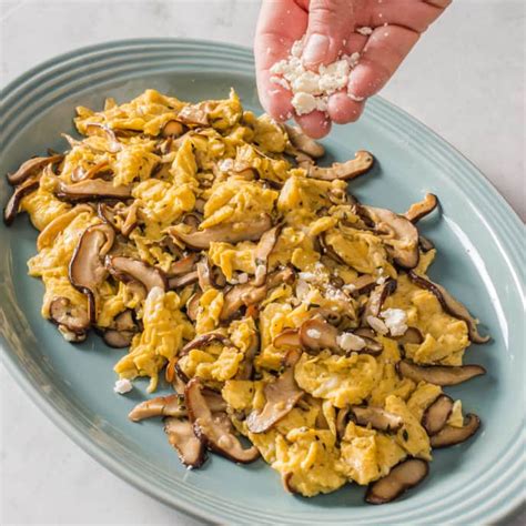 Scrambled Eggs with Shiitake Mushrooms and Feta Cheese | America's Test ...