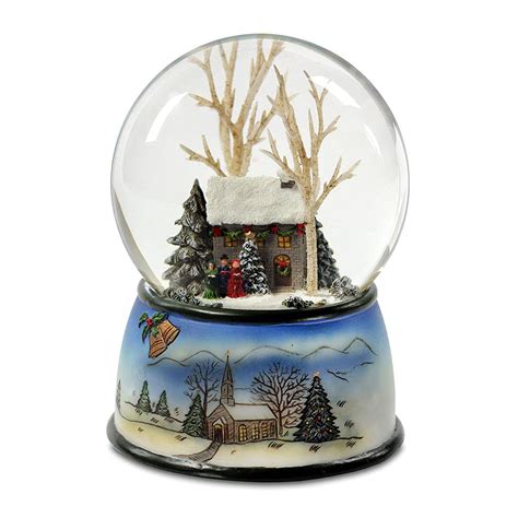 Buy Winter Cottage with Carolers Snow Globe The San Francisco Music Box ...