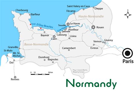 Normandy Beaches France Map - Alyssa Marianna