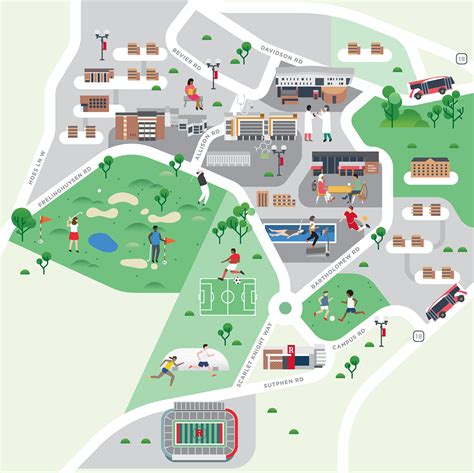 Rutgers University maps | Behance