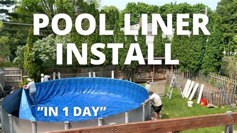 Pool Liner Install (Vinyl Above Ground Pool Liner) - YouTube