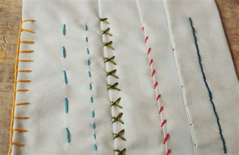 Hand Sewing Stitch Types