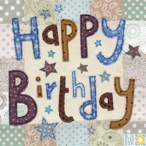 Stars Happy Birthday Card - Large, luxury birthday card - Karenza Paperie