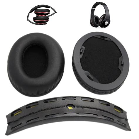 1 Pair Replacement Ear Pads + Headband Cushion for Beats by dr dre ...