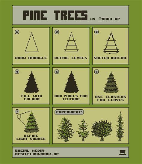 Pine Trees - Tutorial - Pixilart