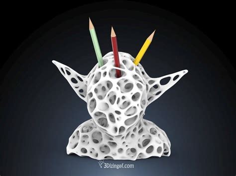 3D Voronoi Yoda - by @Dizingof by Dizingof - Thingiverse | 3d printing ...