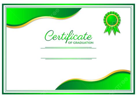 Certificate Border Frame Green Light Gradient, Certificate Border ...