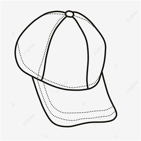 Baseball Cap Dress With Hat Clipart Black And White, Dress Drawing, Lip ...