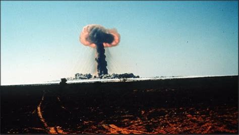 Nuclear testing at Maralinga, South Australia, circa. 1957 - at the ...