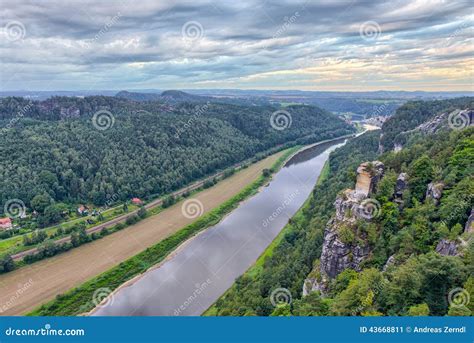 Saale River stock image. Image of saxony, countryside - 43668811