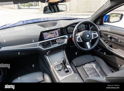 Hong Kong, China April, 2019 : BMW 3-Series Interior on April 11 2019 ...