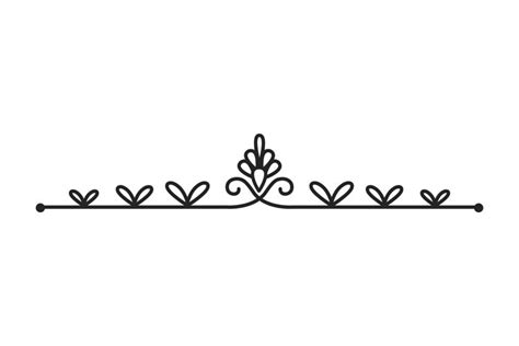 Decorative border. Fancy ornamental header in vintage style