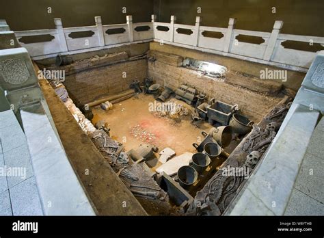 View of the Tomb of Fu Hao, ancient Chinese military general and high ...