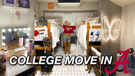 COLLEGE MOVE IN + DORM TOUR | University of Alabama - YouTube