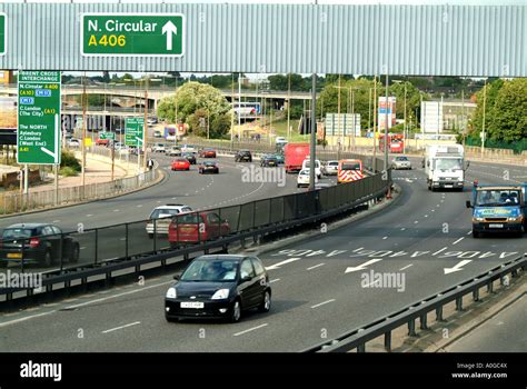 Traffic on the North Circular Road London Stock Photo - Alamy