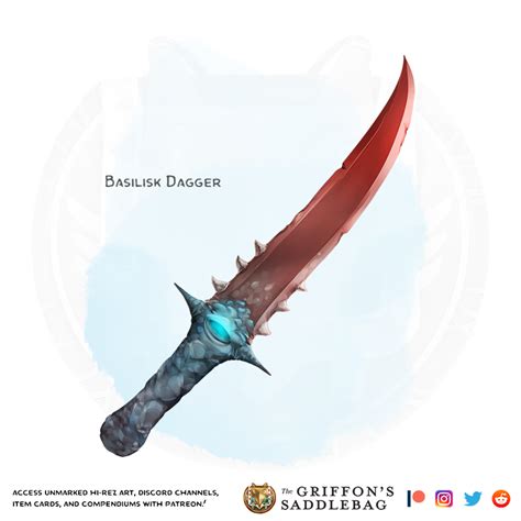 {The Griffon's Saddlebag} Basilisk Dagger | Weapon (dagger) : r ...