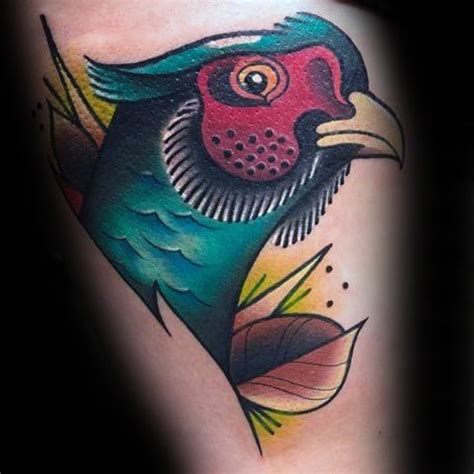 40 Pheasant Tattoo Designs For Men - Bird Ink Ideas