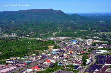 This breathtaking aerial view of downtown Pigeon Forge and the Smoky ...