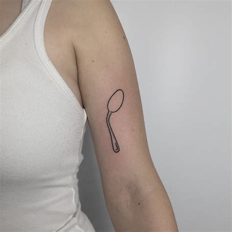 Bent spoon tattoo - Tattoogrid.net