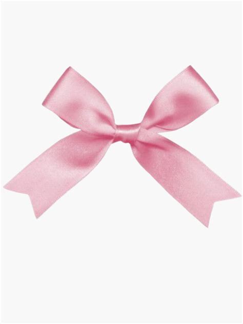 "Coquette balletcore pink ribbon bow " Sticker for Sale by Pixiedrop ...