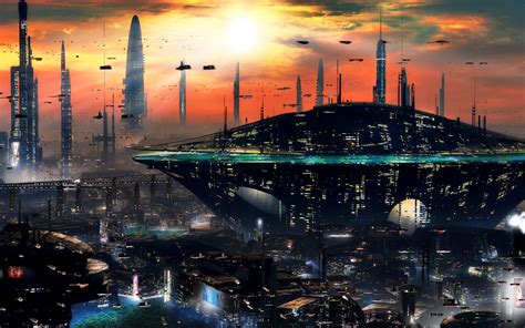 sci fi, Futuristic, City, Cities, Art, Artwork Wallpapers HD / Desktop ...