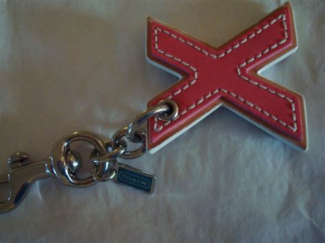 COACH Keychain, NEW, Collectible, "X" Letter Keychain/Purse Charm