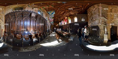 360° view of Hearst Castle Dining Room - Alamy