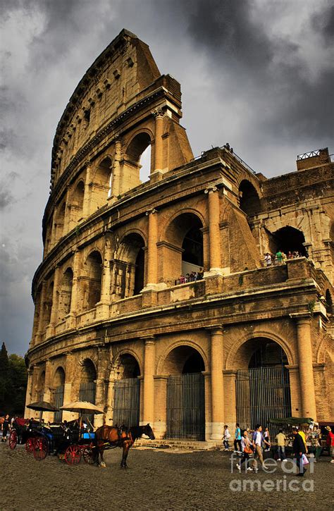 The Colosseum Rome Italy Photograph by Darren Burroughs - Fine Art America