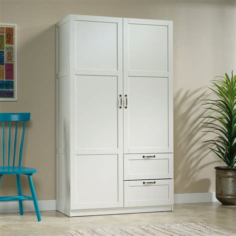 Sauder Select 40" Wide Wardrobe Storage Cabinet, White Finish - Walmart ...