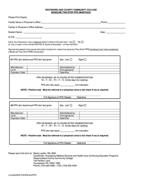 Free Printable 2 Step Ppd Form