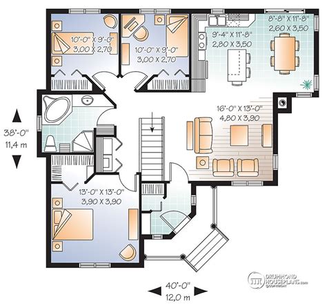 3 Bedroom Bungalow Floor Plans Open Concept | online information