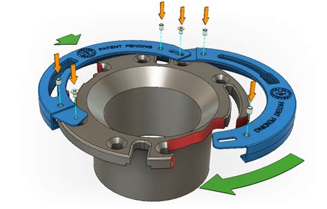 Toilet Flange Repair Kit - Cast Iron, PVC or ABS – 3D Plumbing Products