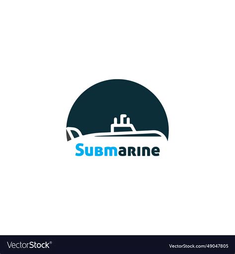 Submarine logo Royalty Free Vector Image - VectorStock