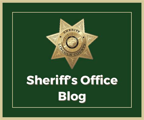 News Flash • Sheriff's Office Blog