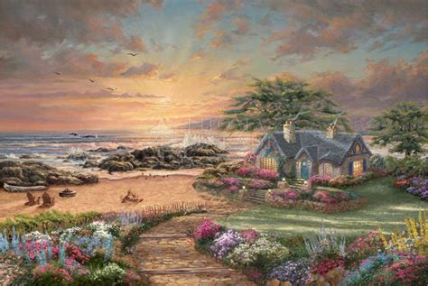 Seaside Cottage, by Thomas Kinkade Studios - Village Gallery