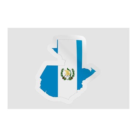 Guatemala Map Flag Style 3 - DecalsHouse